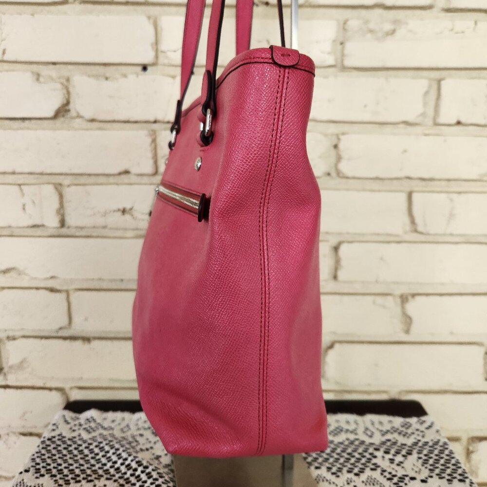 Coach Gallery Pink Leather Shoulder Bag Tote Purse - Picture 6 of 16